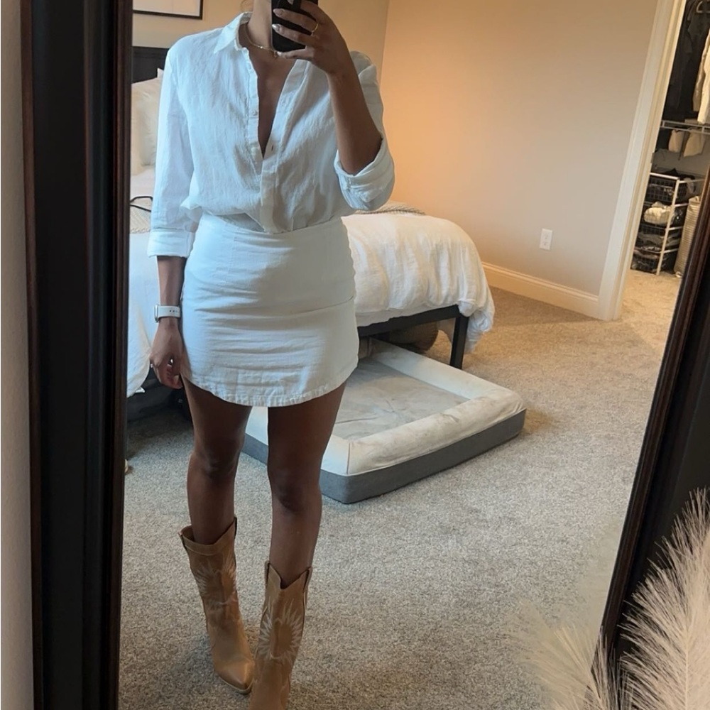 Abercrombie Linen Blend Skirt